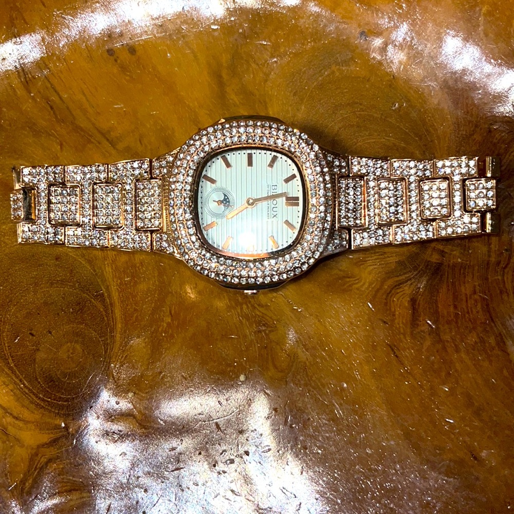 Rose gold custom watch